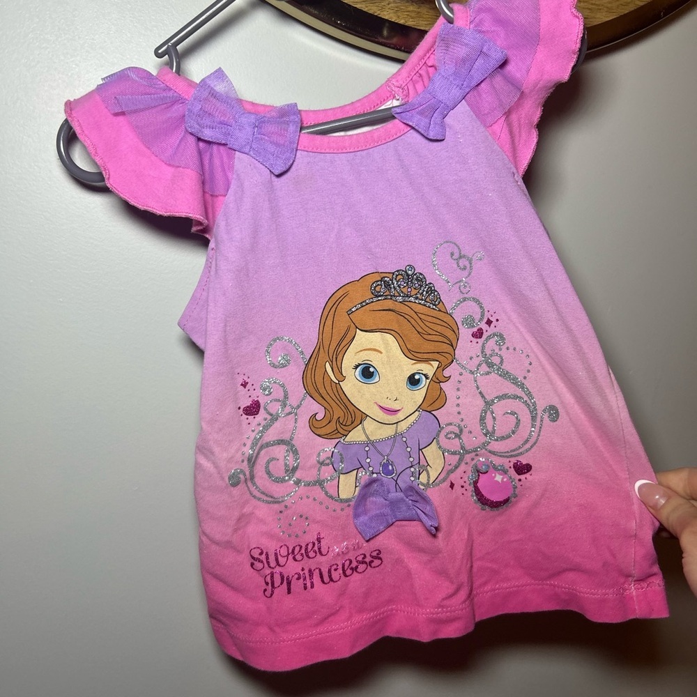 Disney Sofia the first Pink and Purple Top